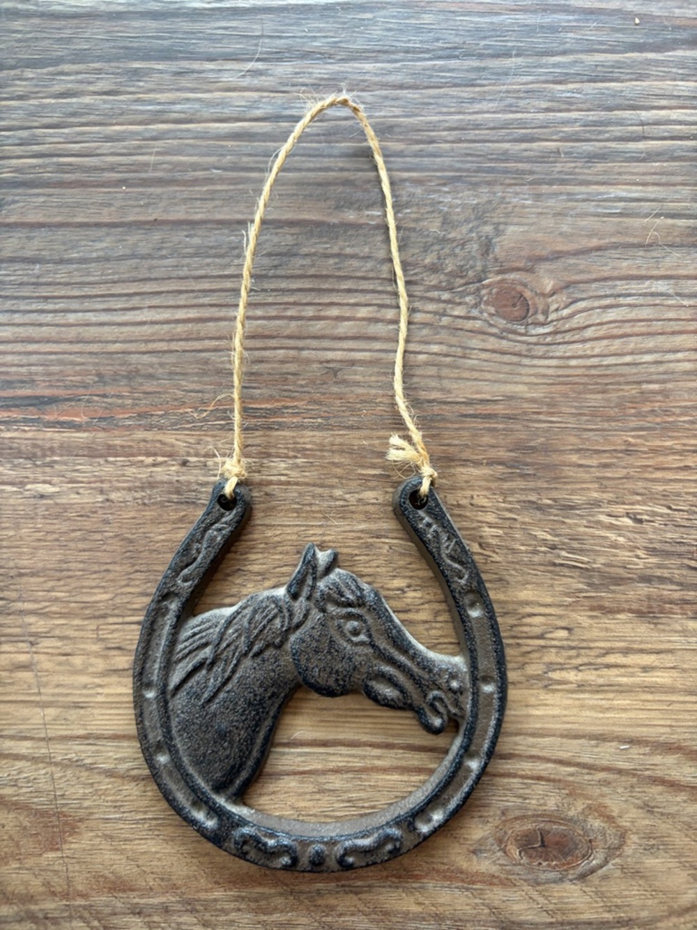 VINTAGE CAST IRON HORSE HEAD